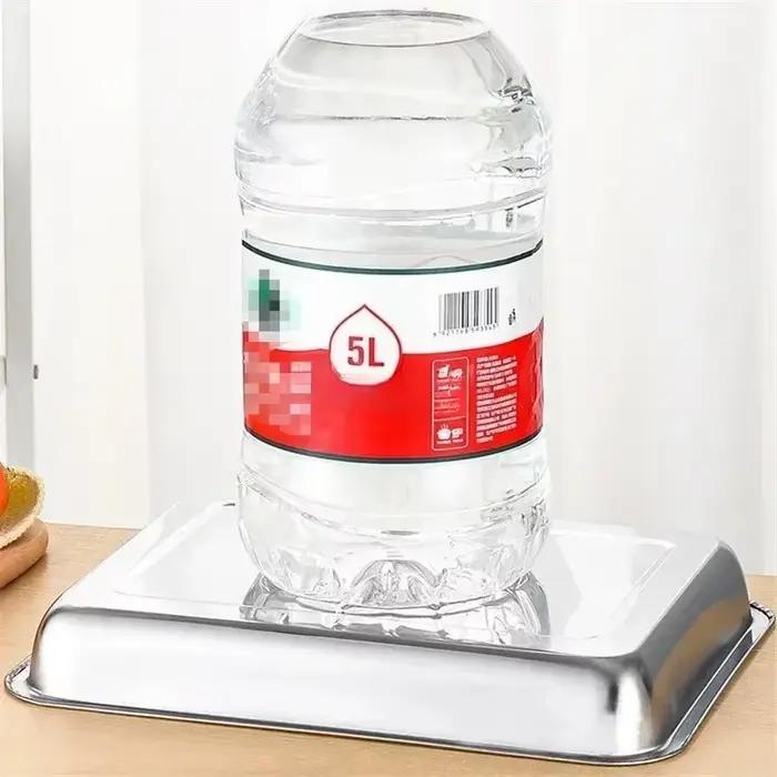Plateau rectangulaire en acier inoxydable 304, plat de cuisson, plat profond, service de poisson, plateau à rôtir pour barbecue, pour usage Commercial et de cuisine domestique