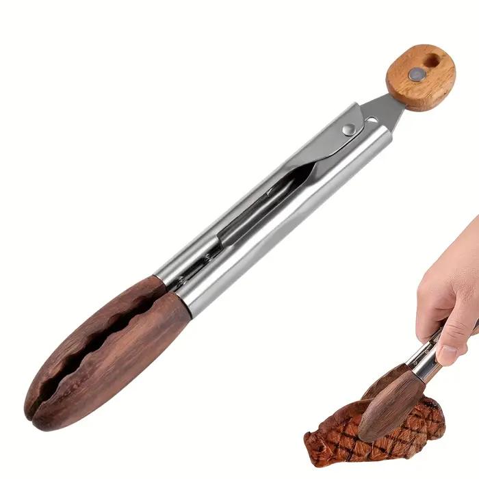 Pince de cuisine, pince en bois de noyer