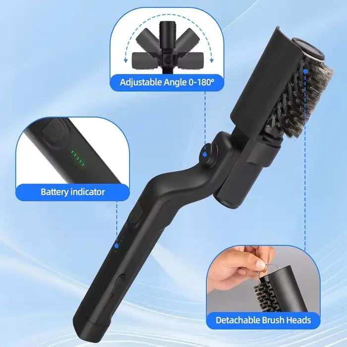 Brosse de cuisine, accessoires de barbecue, brosse de nettoyage pour barbecue, brosse électrique rechargeable pour grill, brosse de nettoyage pour barbecue, brosse de nettoyage pour pavés