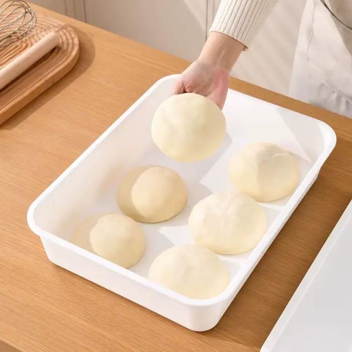 Boîte de levage de pâte hermétique robuste avec couvercle, 1 ou 2 pièces, pour pâte à pizza, contenants de pâte de qualité alimentaire, pour la fabrication du pain
