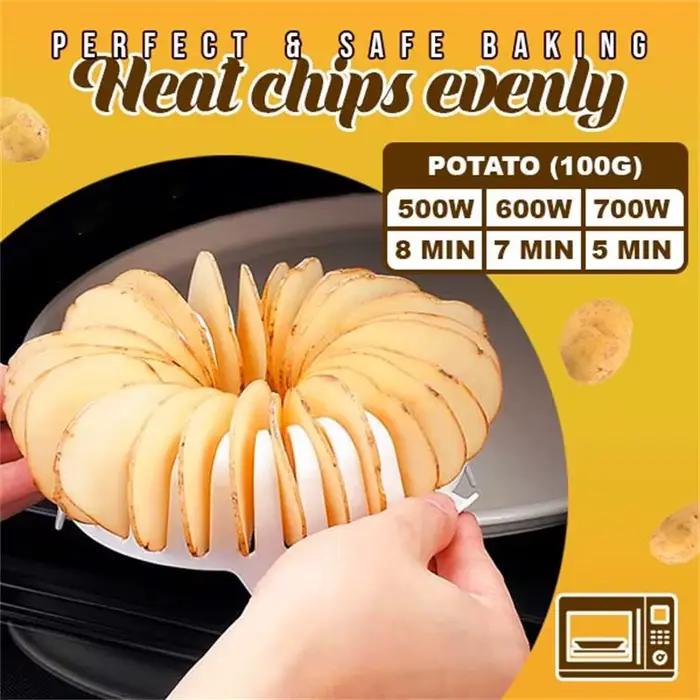 Chips T1 DIY Four à faible teneur en calories pour micro-ondes, ustensile de cuisine sans graisse, plats et casseroles sains, accessoire de cuisine pour faire des chips maison, collation saine pour famille et amis