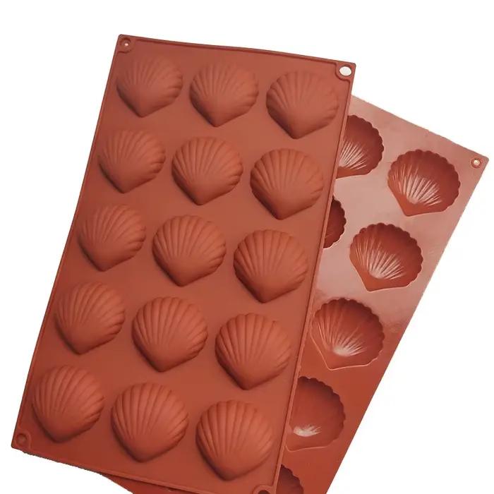 Moule à gâteau Madeleine de qualité alimentaire en forme de coquille