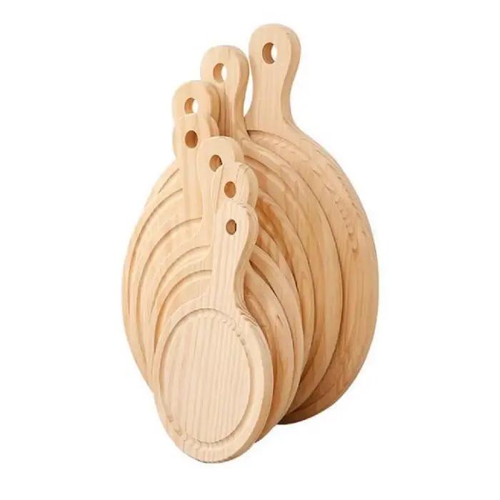 Assiette à Pizza en bois de pin 11 pouces (28 cm) 12