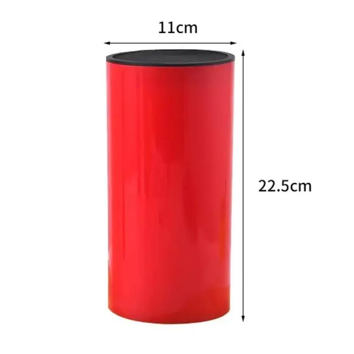 Porte-couteau pour cuisine, couteau en céramique, bloc de couteaux en plastique, support de réservoir de stockage, accessoires de cuisine, porte-couteau rond en plastique