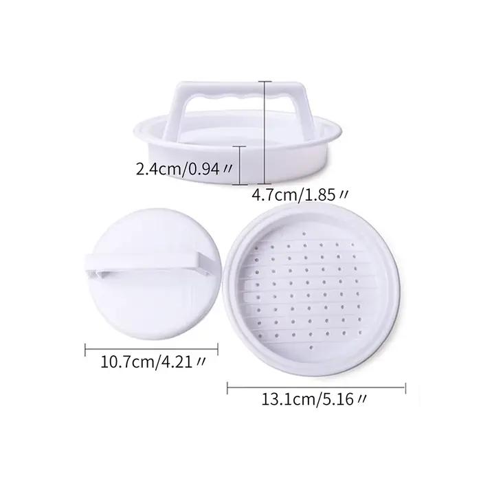 Presse à hamburger en plastique, 1 pièce, pour viande farcie, grill, fête, barbecue, moule, outil de cuisine