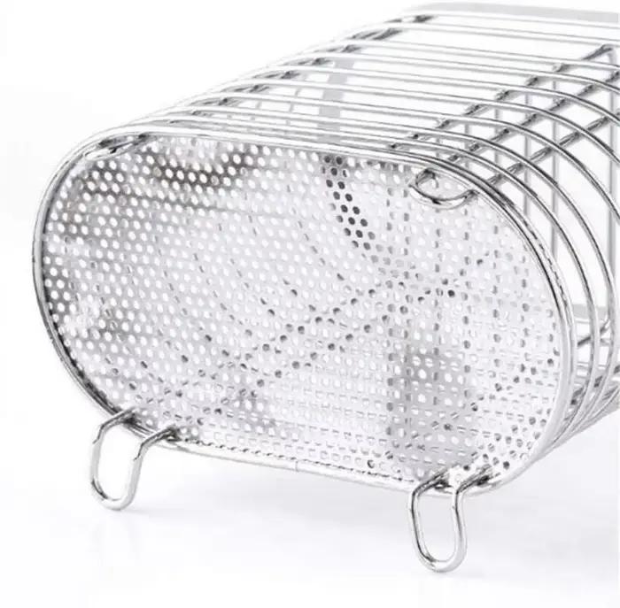 Support organisateur de cuisine en acier inoxydable, égouttoir à couverts, plateau de séchage, ustensile de cuisine