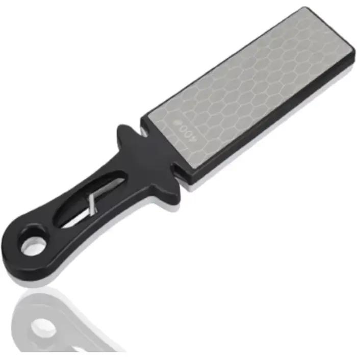 Aiguiseur de couteaux double face 5-en-1 avec barres diamantées 400/1000 pour couteaux de cuisine en acier tungstène et céramique occasion quotidienne et cadeau spécial