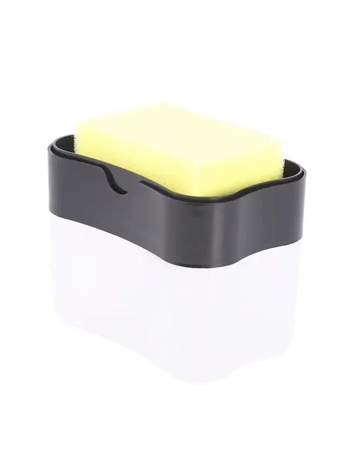 Boîte de rangement en plastique PP pour lave-vaisselle, distributeur de savon automatique, sortie de liquide, presse à détergent, cuisine, 1 pièce