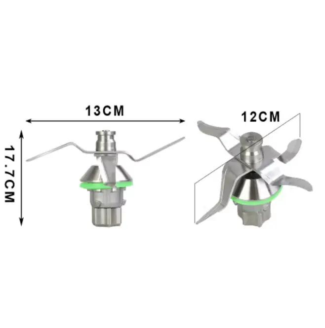 Couteau à lame de mélangeur en acier inoxydable pour Vorwerk Thermomix TM6 TM5 modèle orange rouge occasionnelle utilisation de cuisine