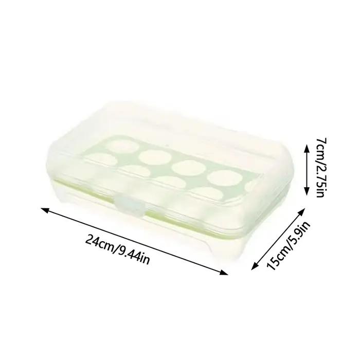 Boîte de Rangement d'emoufs à 15 Grilles