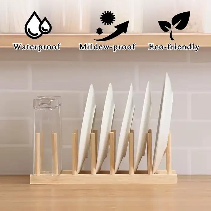 Égouttoir en bois pour cuisine, salon, organisateur, étagère pour assiettes/planches à découper/assiettes/tasses/couvercle de Pot, rangement à domicile, bricolage