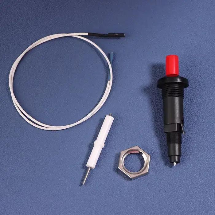 Allumeur piézo-électrique à bouton poussoir avec câble, Kit d'allumage par étincelle, four, poêle, barbecue, Camping, randonnée, cuisine en plein air, appareil ménager