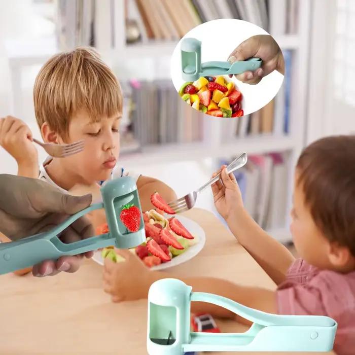 Coupe-tomate et outil de raisin en acier inoxydable pour salades de fruits fraîches et pratiques pour tous les jours et les occasions spéciales
