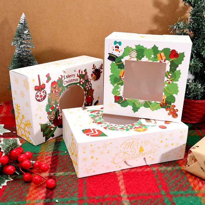 Petite boîte à pâtisserie cuite de noël