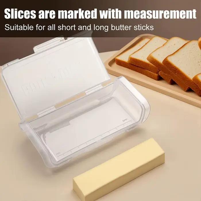 Plat à beurre hermétique avec spatule, boîte à beurre scellée peu encombrante, boîte de rangement de fromage pour étagère de porte de réfrigérateur