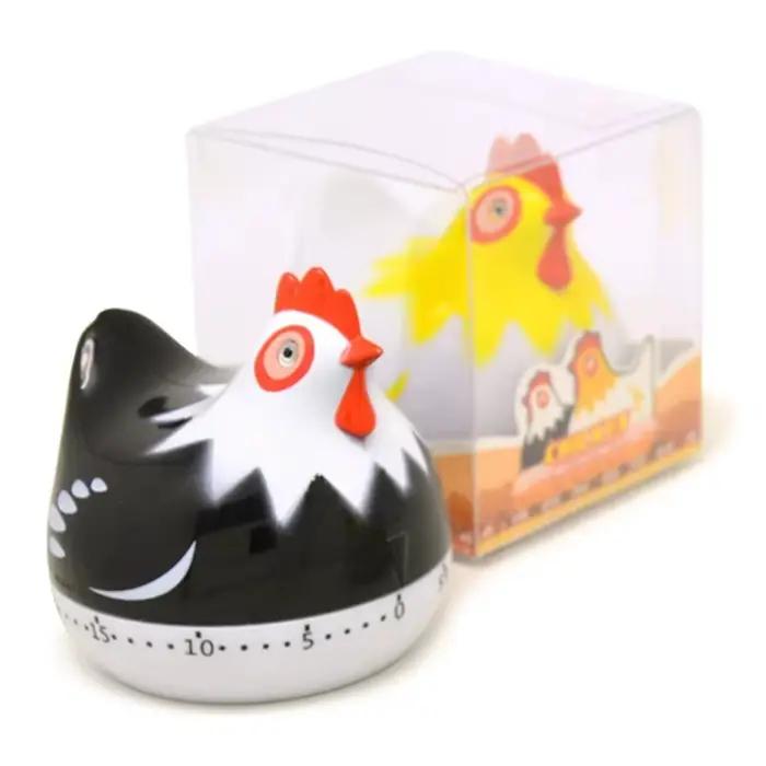 Minuterie de cuisine de 55 Minutes, nouveauté, motif de poulet mignon, alarme rotative mécanique pour la cuisson, compte à rebours