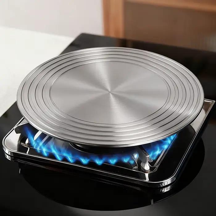 Plaque diffuseur de chaleur en aluminium pour cuisinière à gaz, plaque de guidage thermique de cuisine, pièces de cuisson pour cuisinière à gaz, transfert de chaleur