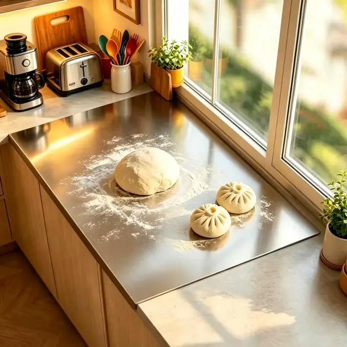 Grande planche à découper pour chef, planche à découper professionnelle double face en acier inoxydable robuste, adaptée pour couper la viande, les légumes, le pain, facile à ranger, thème Halloween,