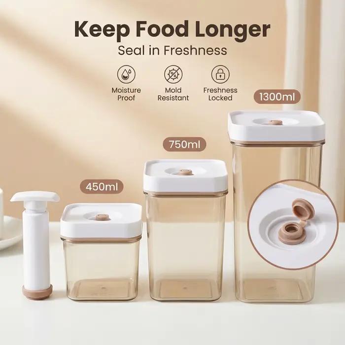 Boîte de conservation sous vide en plastique de haute qualité pour stockage et conservation des aliments en cuisine ou réfrigérateur occasions spéciales et quotidiennes