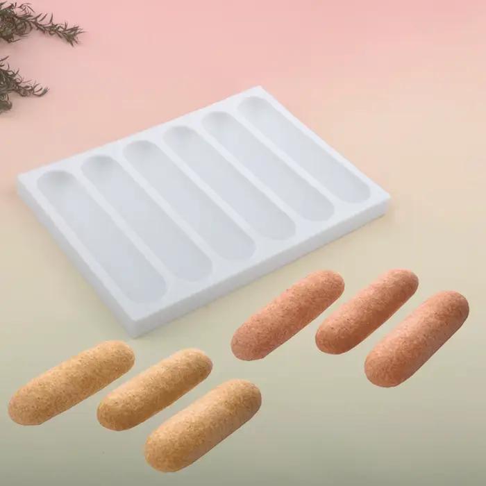 Eclair Dessert outils de cuisson bouffée de chocolat moule en Silicone longue bande