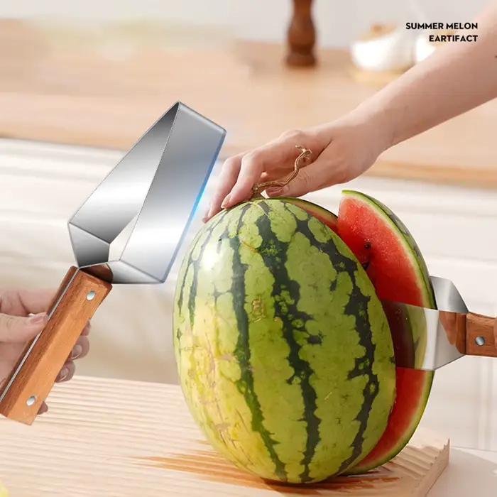 Coupe-fruits réutilisable en acier inoxydable