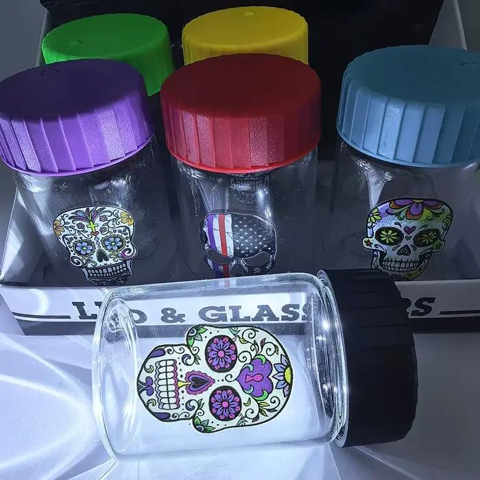 Pot en verre avec pot de stockage
