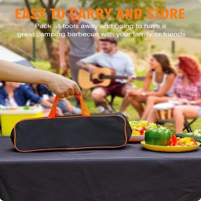 Accessoires de plaque chauffante en acier inoxydable ensemble de 8 pièces outils pour barbecue indispensable pour grilling variété de spatules tourneurs bouteilles à presser durables polyvalents cadeau idéal occasions spéciales