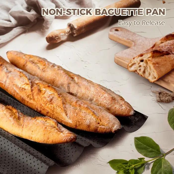 Plaques à baguettes antiadhésives pour la cuisson du pain français