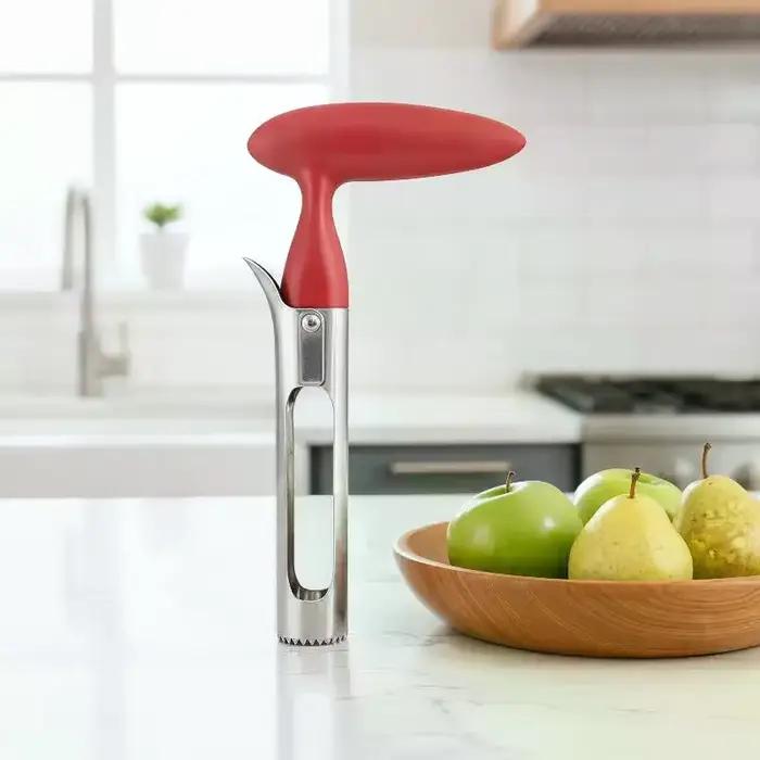 Décortiqueur de fruits en acier inoxydable, outil de retrait du noyau de poire, coupe-fruits, outil de dénoyauration, outils de cuisine pour la préparation des fruits et légumes, notamment des poires