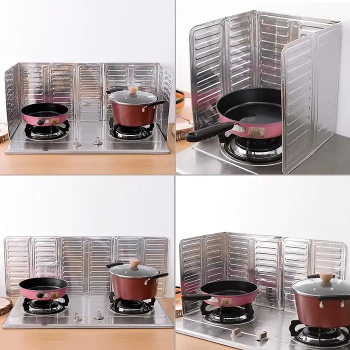 Plaque de protection anti-éclaboussures en aluminium pour cuisinière à gaz, légère, isolante thermiquement, facile à utiliser pour les gadgets de cuisine