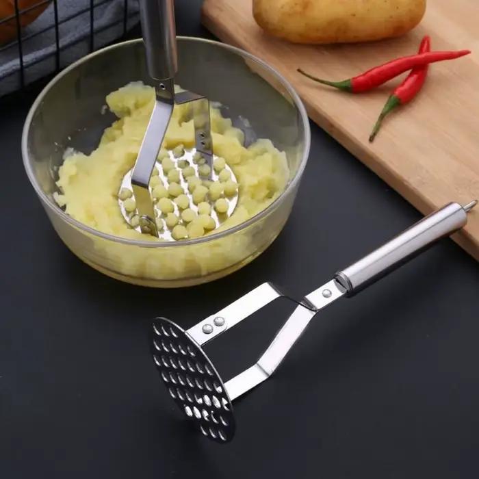 Presse-purée de pommes de terre en acier inoxydable