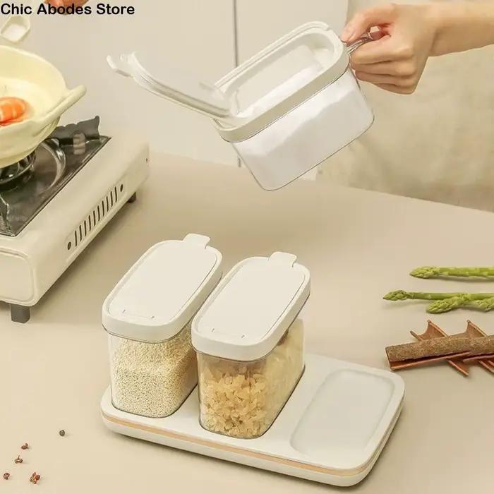 Pots à épices en plastique durables