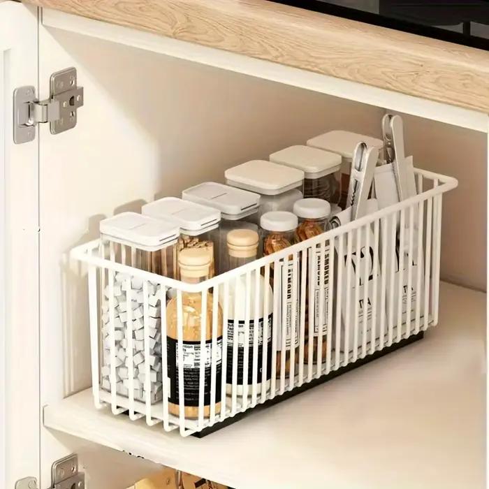 Panier organisateur d'armoire extractible sous l'évier, boîte de rangement à tiroir coulissant, buffet de cuisine, étagère à tiroir coulissant