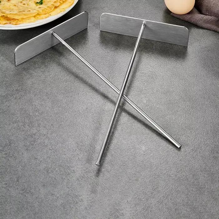 Outil à tarte épandeur de crêpes en acier inoxydable professionnel bricolage râteau