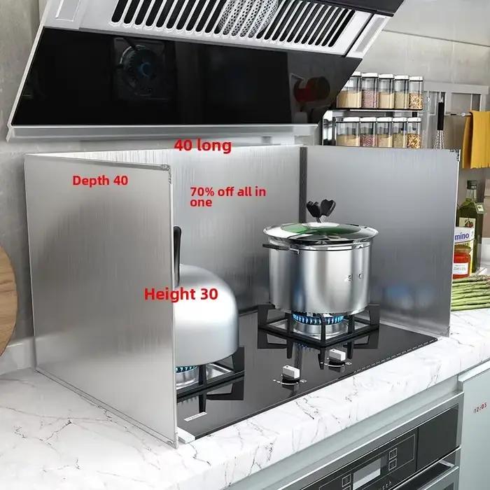 Déflecteur d'huile de cuisine en acier inoxydable