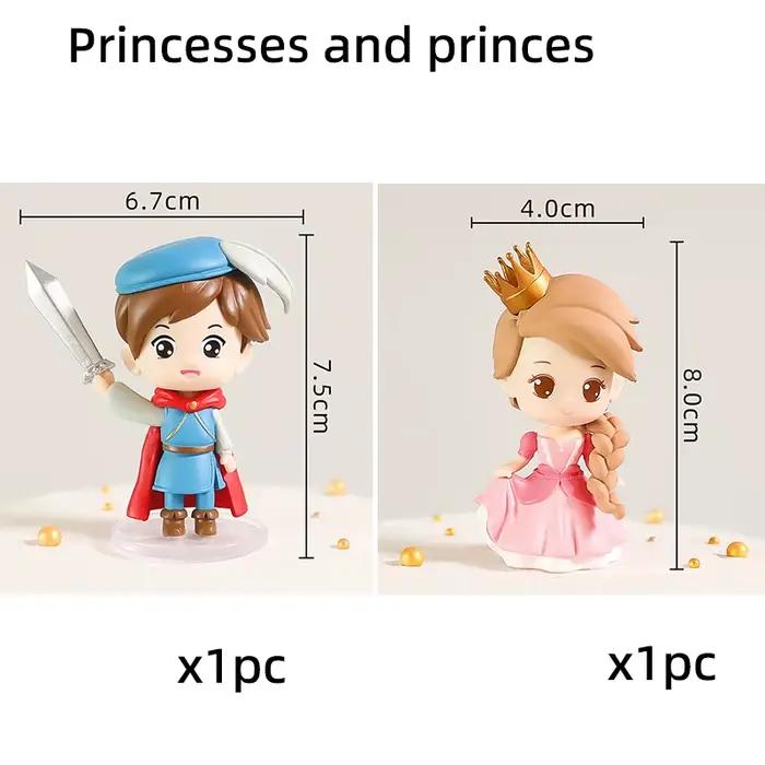 Décoration de gâteau Princesse Prince Château, Ornement de gâteau, Idéal pour les fêtes d'anniversaire d'enfants, Fête à thème Conte de fées, Accessoires décoratifs