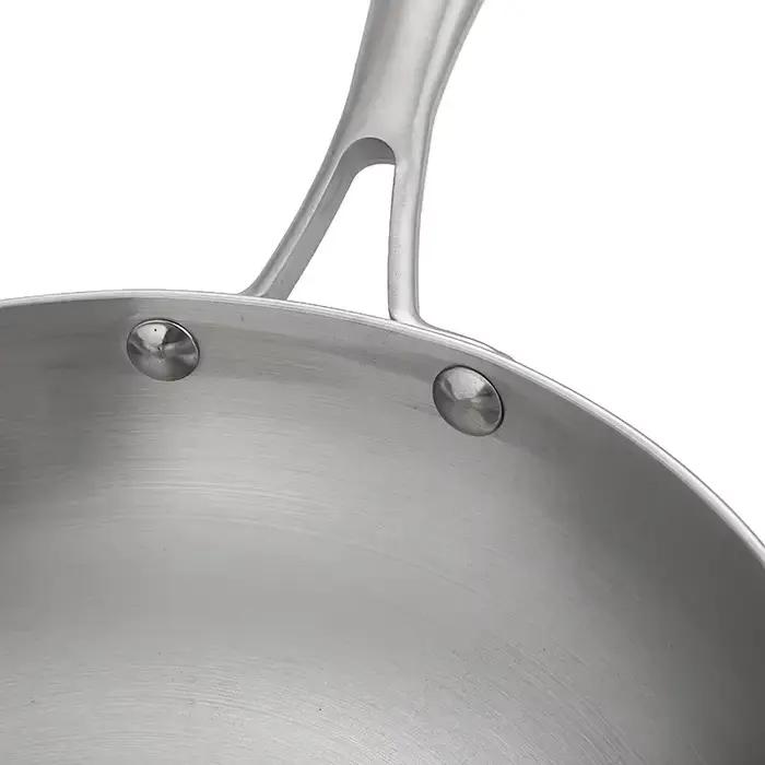 Poêle à frire en acier inoxydable 304, poêle épaisse à 3 plis en acier, casseroles de cuisine, poêles antiadhésives, ensemble de poêles de cuisine