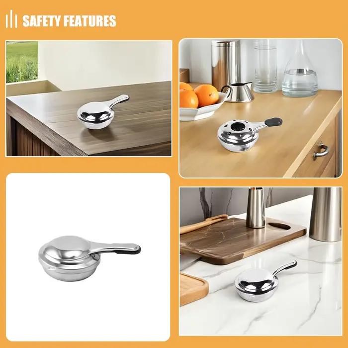 Hotpot cuisinières Mini chaleur lait chocolat poêle petit fondue plus chaud argent acier inoxydable