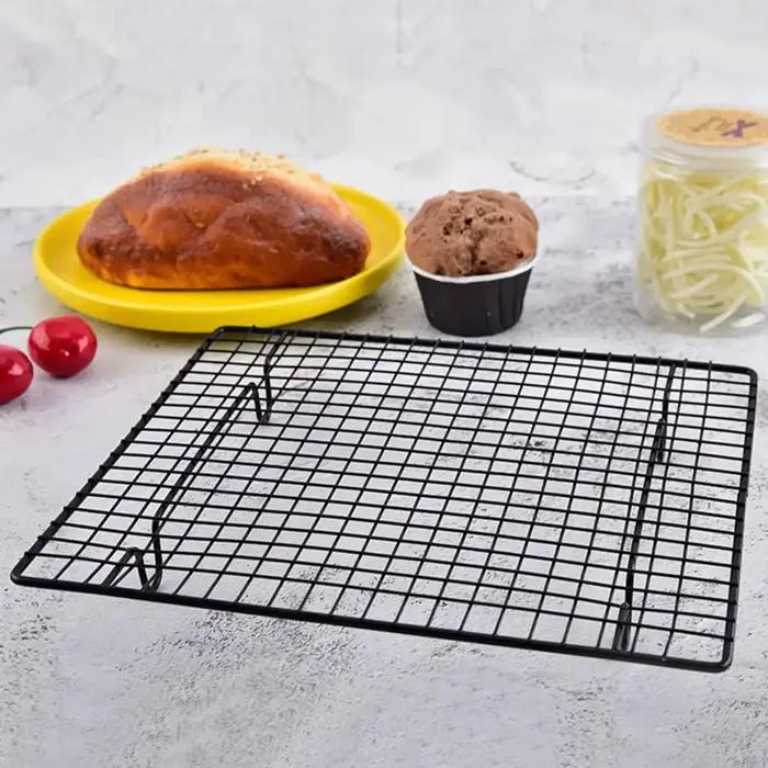 Support de refroidissement en acier au carbone pour gâteaux, biscuits, muffins et tartes - Design moderne et minimaliste - Polyvalent et facile à entretenir