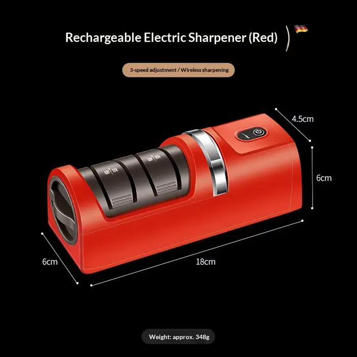 Aiguiseur de couteaux électrique sans fil rechargeable