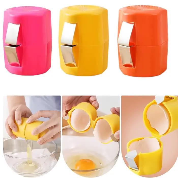 Séparateur de dissolvant d'ouvreur de craquelin de coquille d'oeuf pour des œufs crus durs, Kit d'ouverture de coquille d'oeufs durs de cuisine