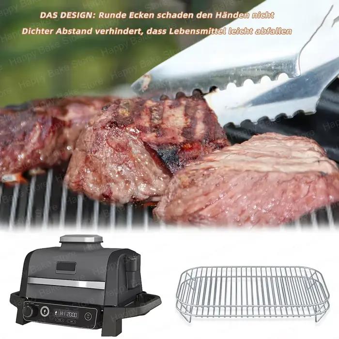 1 x gril en acier inoxydable pour Ninja Woodfire Outdoor Grill Pro XL, Pro Connect XL, OG850 OG951 Wood Fire Cadre principal électrique