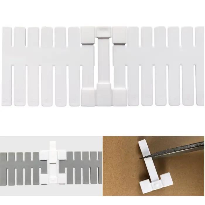Accessoires de séparation de tiroir, bricolage, séparateur combiné, boucle d'extension croisée, Clip de fixation, chaussette, organisateur d'armoire de maquillage, 4 pièces/lot