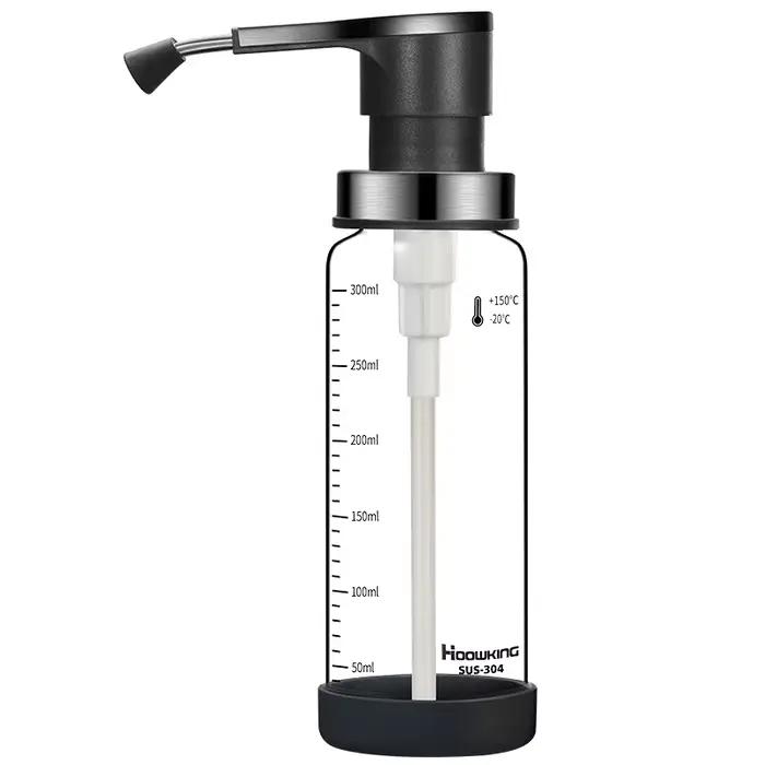 1 pièce Bouteille en verre à pompe à pression pour sirop