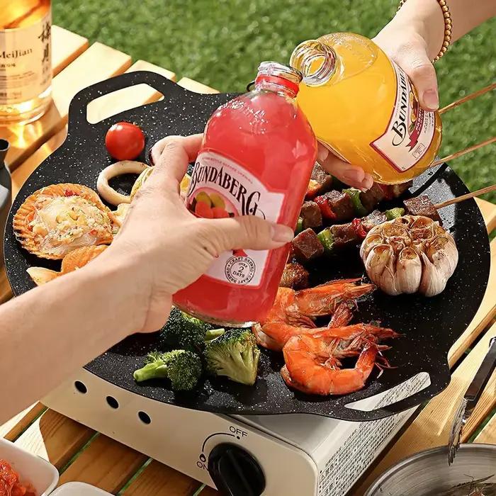 Poêle à griller ronde antiadhésive à 6 couches