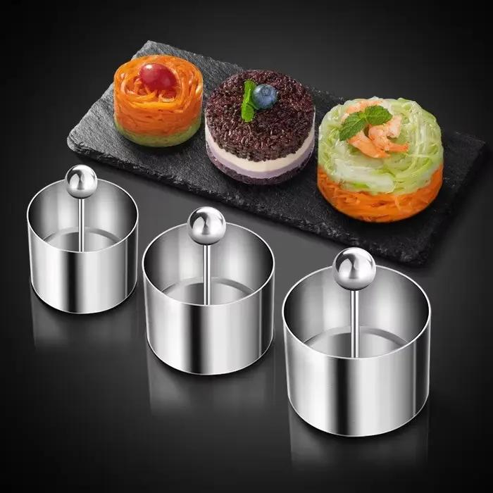 Moule rond en boule de riz en acier inoxydable