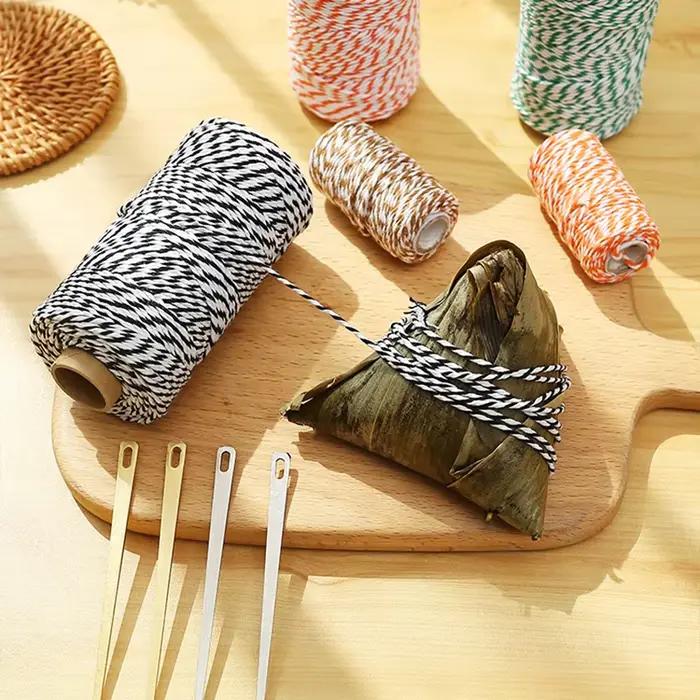 Corde de boucherie en coton pour la préparation de la viande, cordes de dinde, saucisse, trussing, optique, 100 m, 2mm