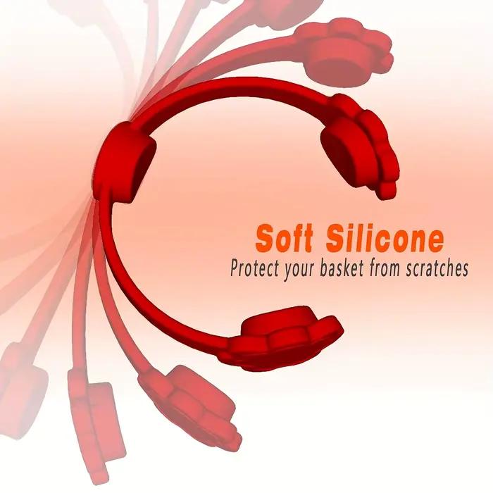 Boucle magnétique en Silicone pour friteuse à Air, 1/2 ensembles, pour maintenir le friteuse à Air, papier parchemin, verrouillage, doublures jetables, empêche le papier pour brûler