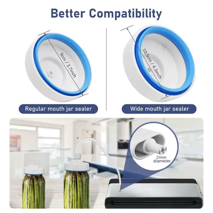 Kit de scellage sous vide pour bocaux Mason