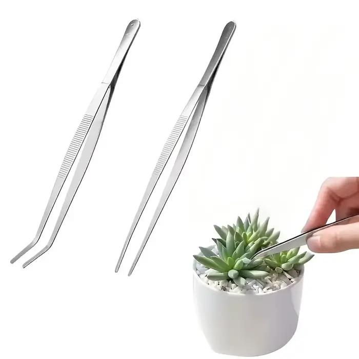 Pincettes de cuisine professionnelles en acier inoxydable